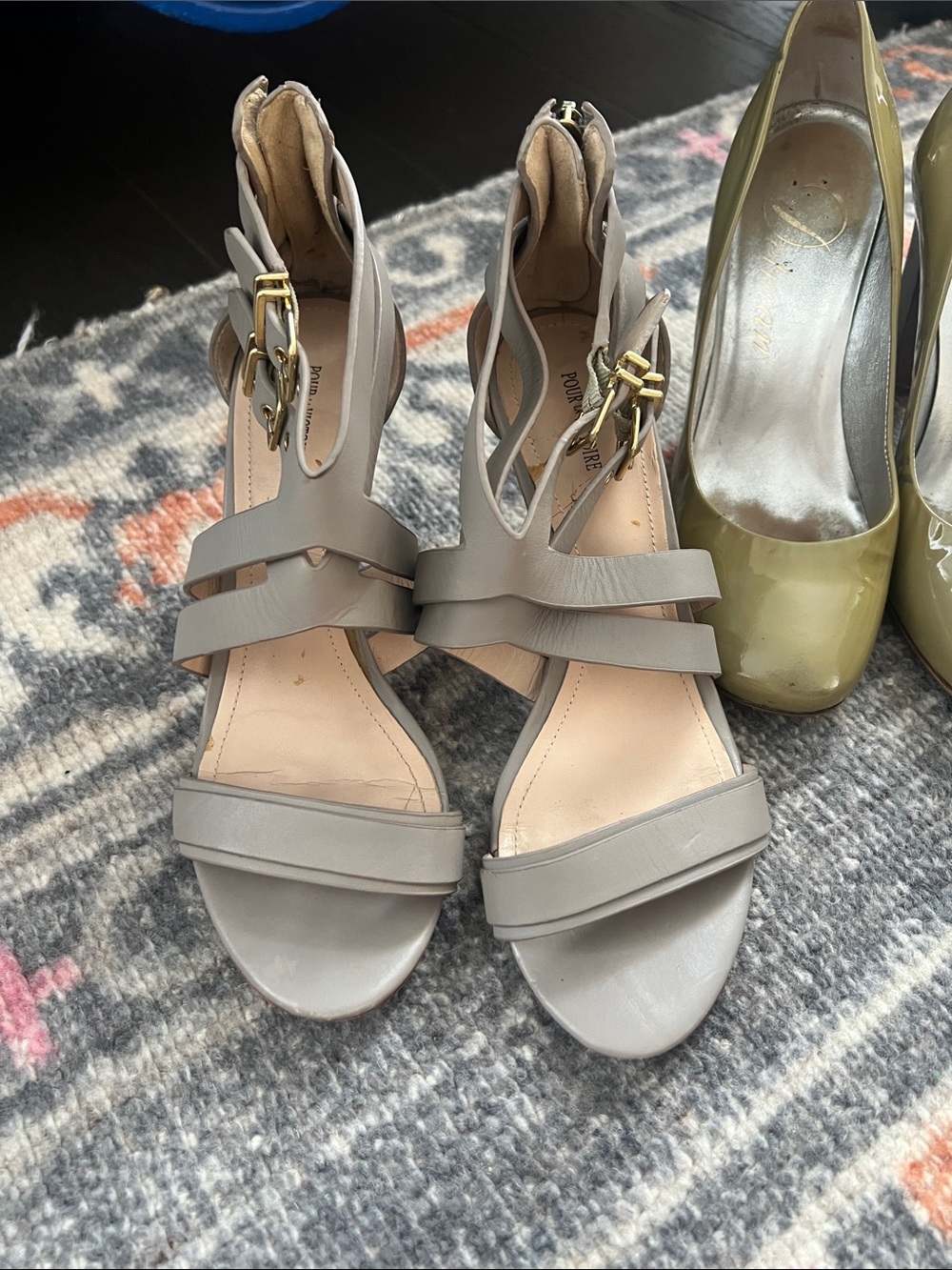 3 pairs of heels. Size 7.5. One amazing price. Pour La Victoire and Delmar - Picture 2 of 9